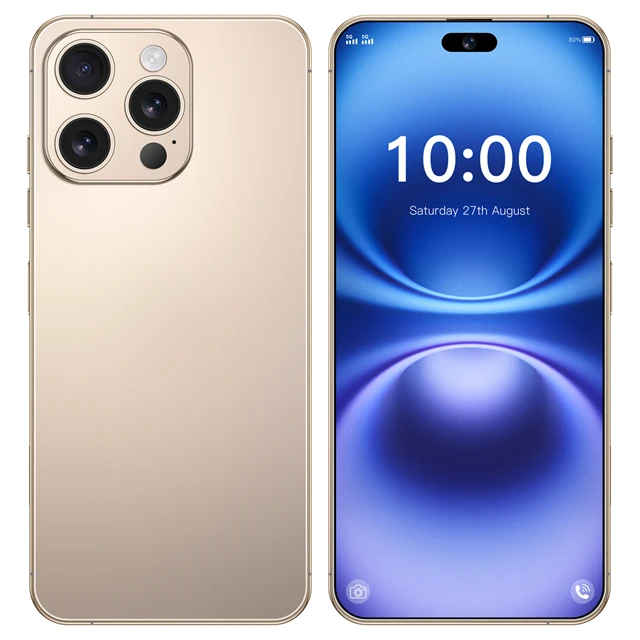 New Copy 15 Pro Max 4G 5G Smartphone Unlocked Dual Sim Card 64MP 15 Pro Max Have Logo Brand New Version i16 Pro Max Cell Phone