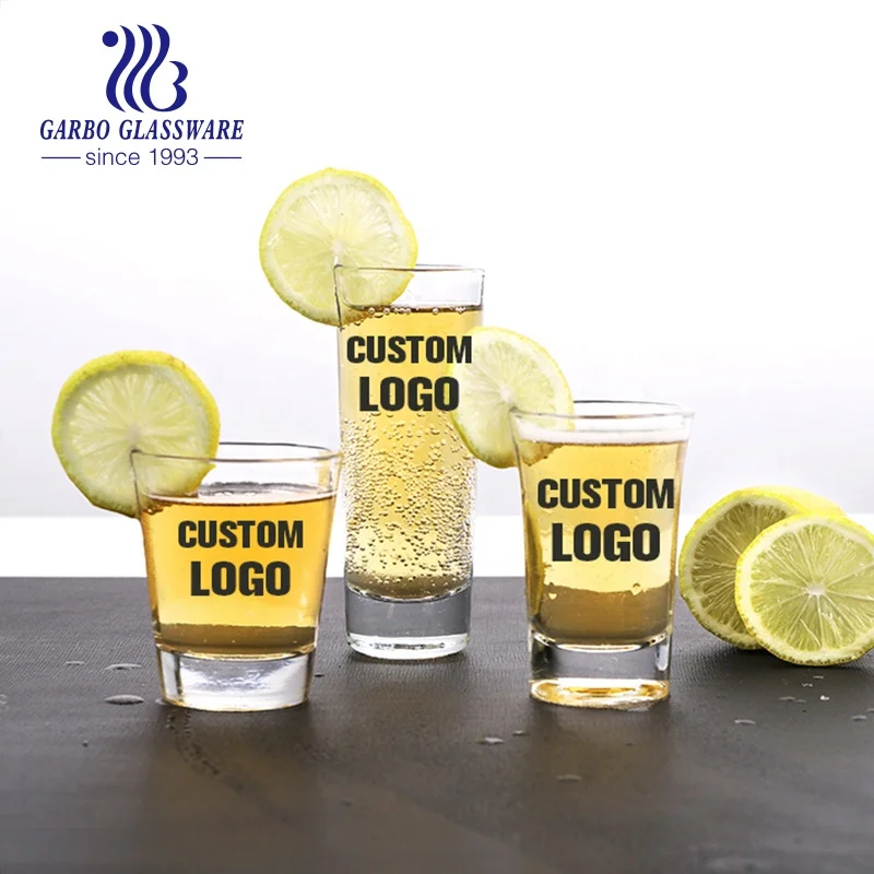 Custom logo design mini drinking brandy glass print wine cup  custom shot glass cup shooters glasses drinks tumbler glassware