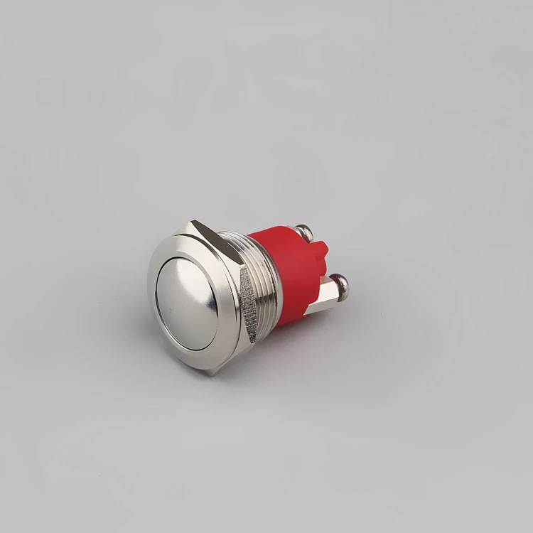 CMP Metal 19mm Momentary Push Button Switch Waterproof IP67 with Max. Voltage 250vac and Max. Current 5a