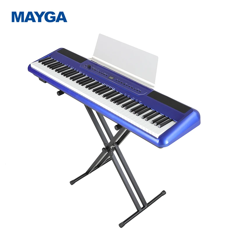 OEM MAYGA MP-100 модель вертикально 88-клавишная Полная клавиатура X-Stand цифровое пианино