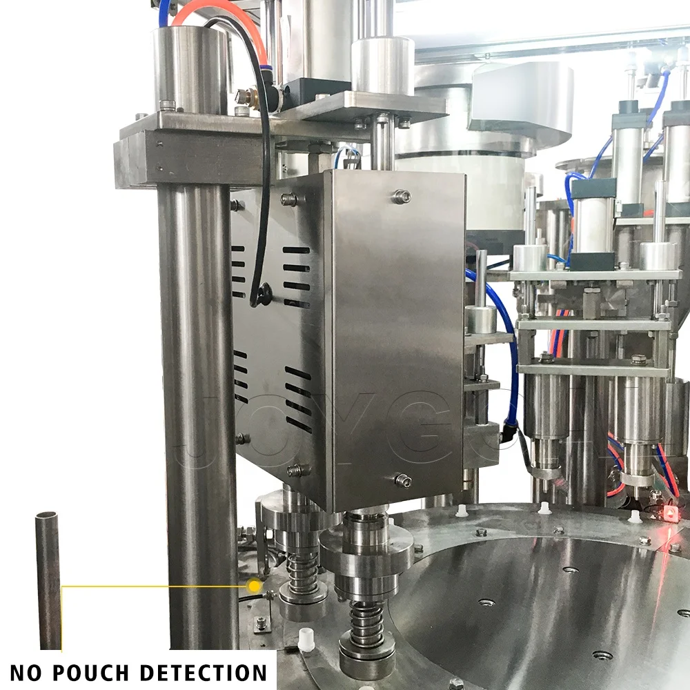 automatic spouted liquid soya milk pouch filling and capping packing machine