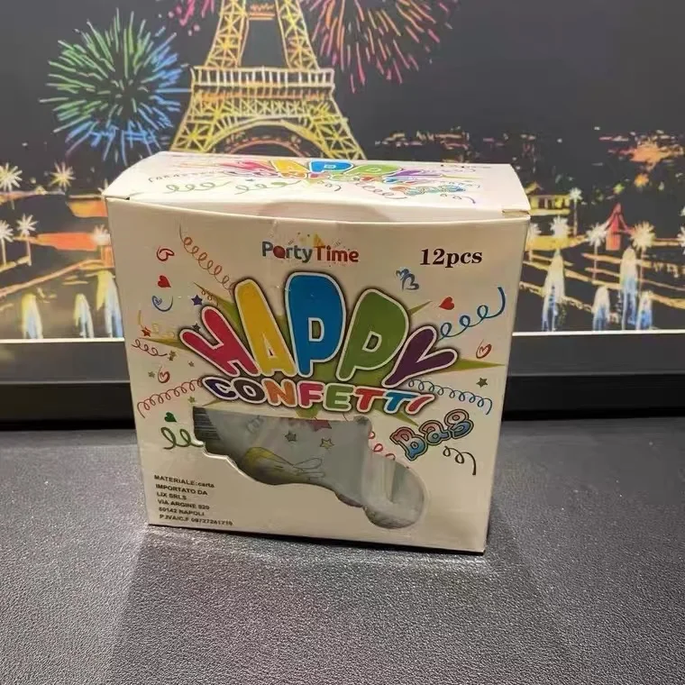 Wow 6 pieces one set heat seal new design Inflatable fireworks gun  plastic PE 5000pcs  Low MOQ 2022 Best sale