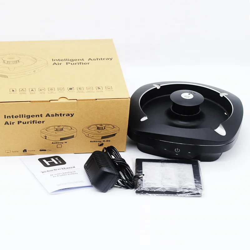 2020 New Arrivals Home Negative Ion Anti Smoke Portable Air Purifier Ashtray