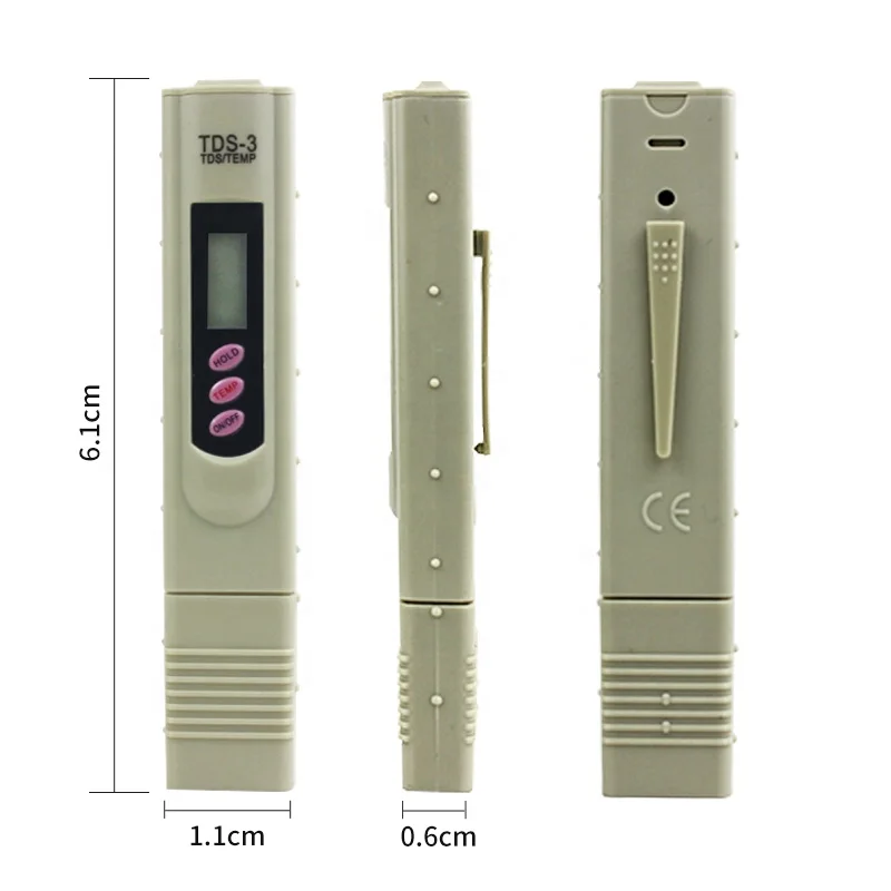 Top selling 0 to 999 ppm portable tds water tester pen with temperature function tds water tester