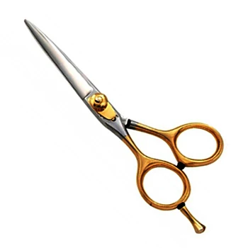 ASAP Ultra-light Curved Pet Grooming Scissors Symmetric Handle Convex Blade Fixed Finger Rest Dog Hair Scissors 6.25 Inch