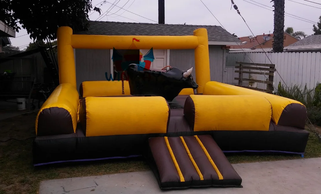 Customs Interactive Games Party Events Kids Adult Rodeo Ride Machine Rent Riding Rental Inflatable Mechanical Bull for Sale