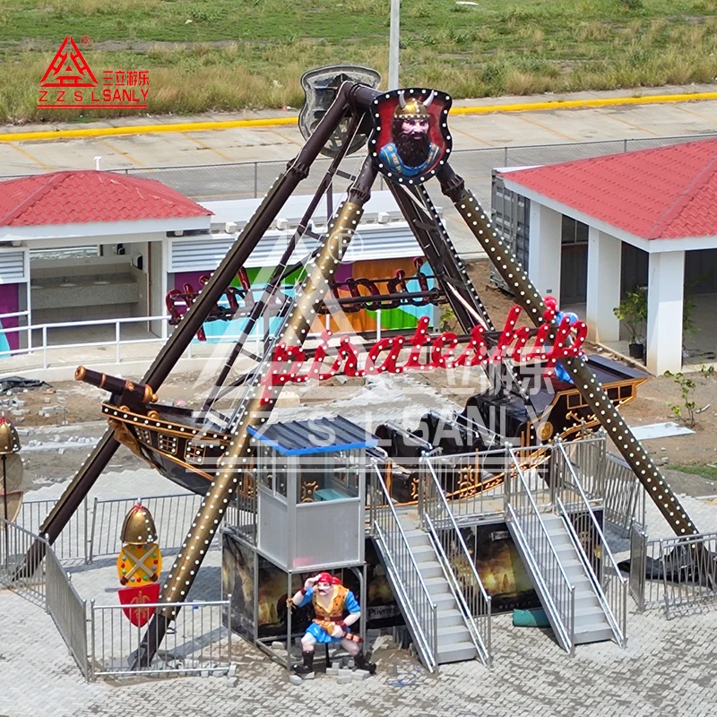 Luna Park 24 40 Seats Fairground Fun Fair Attraction Large Viking Boat Giant Theme Amusement Park Rides Pirate Ship For Sale