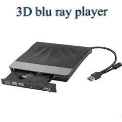 Портативный 3D проигрыватель blu-ray USB 3,0, DVD-плееры, внешний DVD-проигрыватель, внешний dvd-привод, usb blu-ray проигрыватель blu-ray BD-Combo