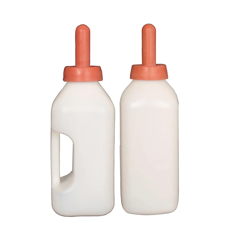 Wholesale Thicken Plastic 2L 4L Animal Cattle Calf Feeding Milk Bottle Cattle Sheep Feeding Bottle With Nipple Teats