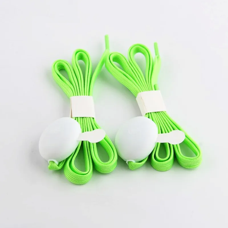 European christmas funny nylon led multiple color flashing shoelace