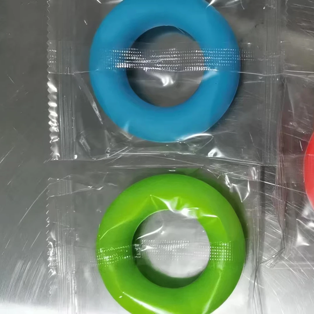 Food Grade Finger Strength Ring Exercise Silicone Rubber Hand Grip