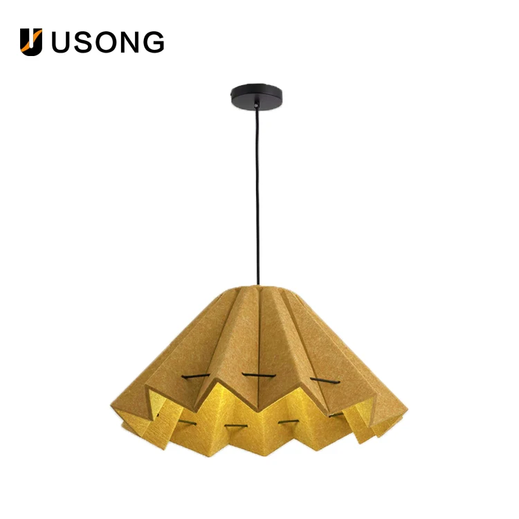 Better Environment Acoustic Felt Manufacturers Selling Polyester Chimney Sitting Room Bedroom Sound Absorbing Droplight Lamp