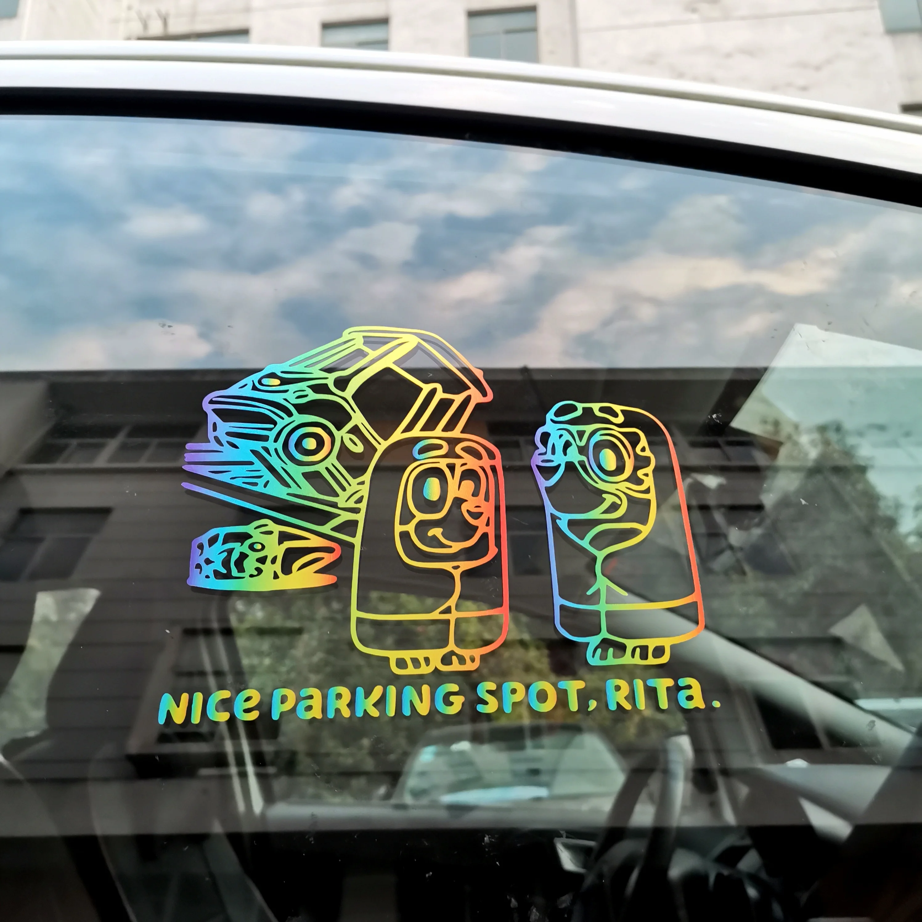 High Quality Waterproof UV protective Car Decal Reflective Laser Vinyl Car Sticker