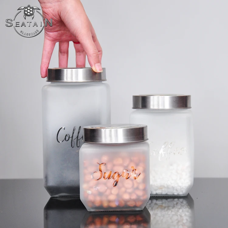 creative clear transparent sublimation frosted mason jar for food storage