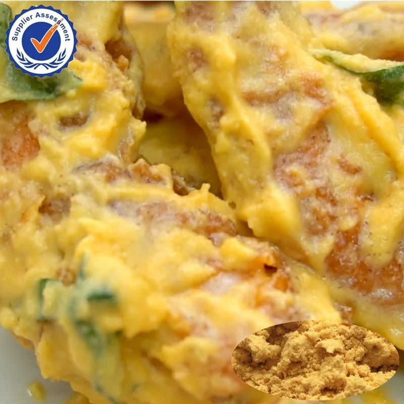 High quality Halal 500g dried Chicken Salted Egg Seasoning Powder chips popcorn fries