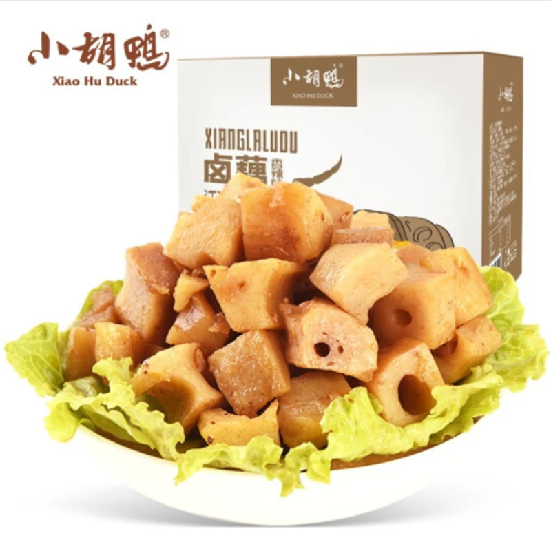 Xiao Hu Duck 1.2kg China Delicious Vegan Food Snacks Manufacturers Vacuum Sealed Marinade Spicy Pods Lotus Root in Bulk
