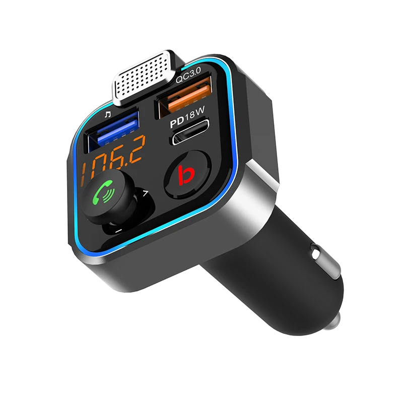 
talk free good quality wireless fm transmitter usb charging handsfree car kit 