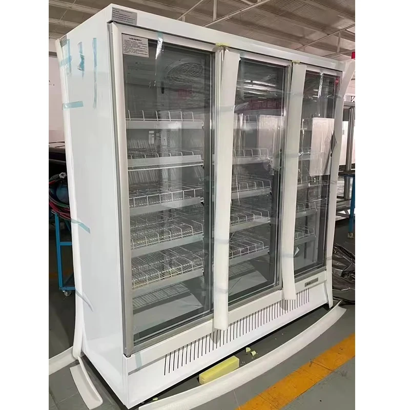 Frost-Free Vertical Large-Capacity Under unit convenience cabinet air cooling upright Freezer Ice Cream Vertical Deep Freezer