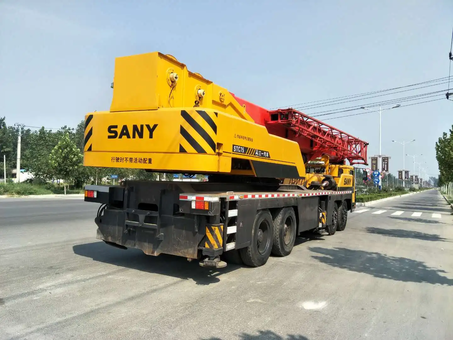 Sany 75 Ton Truck With Crane Lorry-mounted Crane Truck Mounted Cranes Manufacturer