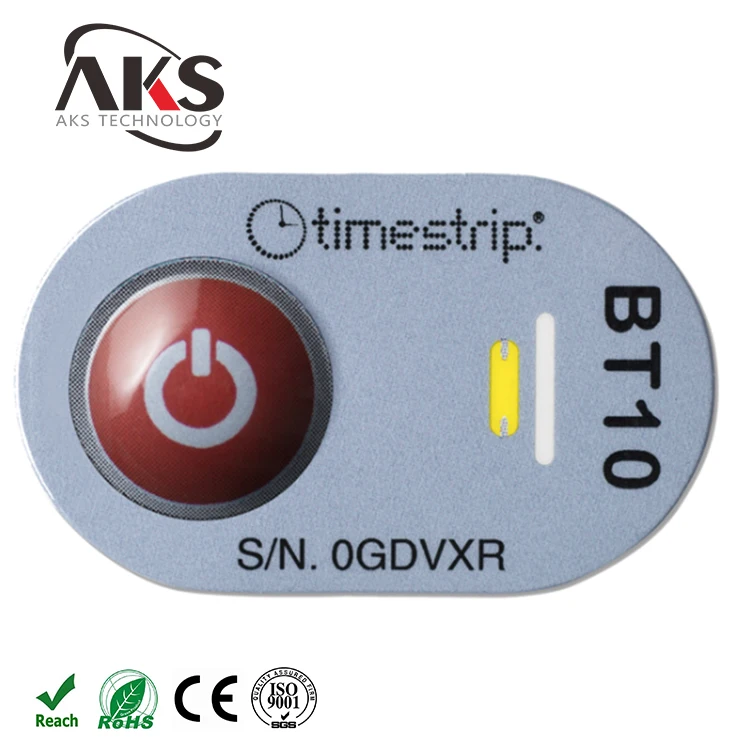 Timestrip Blood Temp 10C Blood Label