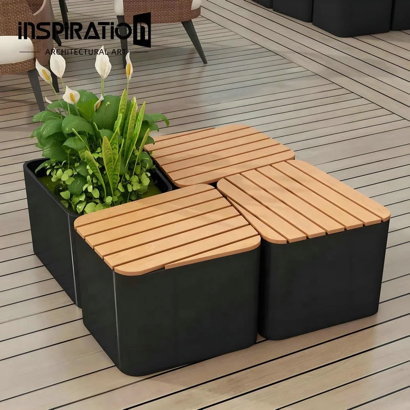 Fiberglass Public Area Benches Waiting Modern Outdoor Park Seating Benches