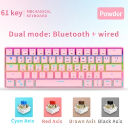 JB61 61 Keys Gaming Wired/Wireless Mechanical BT mechanical keyboard