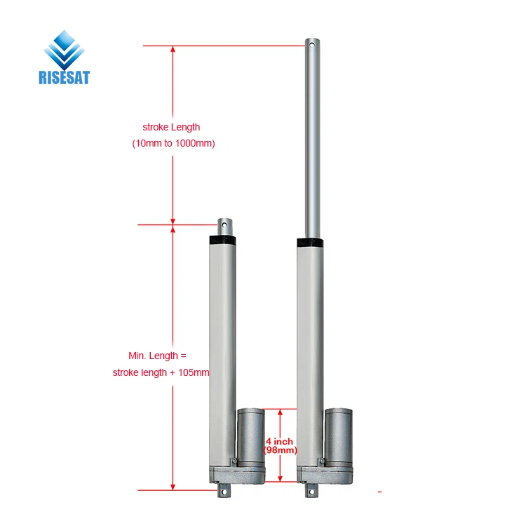 Wireless Remote Control 2pc Linear Actuator System working separately OEM made customized 1500N