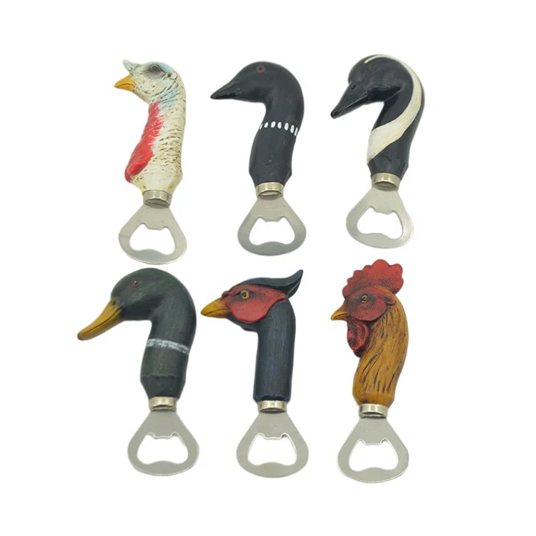 Resin Trendy Home Unique Beer Animal Shape Cheap Plain Bottle Opener