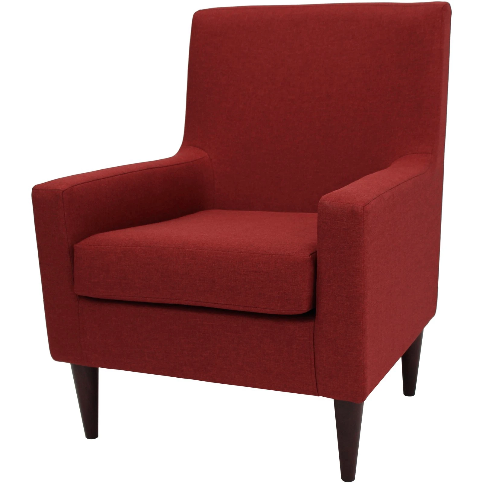Modern Living Room Leisure Chair Furniture red Velvet Upholstery Leisure Accent Sofa Chair With Gold Legs