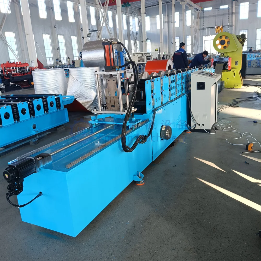 High Speed Steel Frame Structure Cold Rolled Steel Cee Zee Purlin Roll Forming Machine