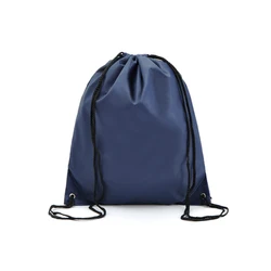 Custom Wholesale High Quality Waterproof Recyclable Black Sublimation Drawstring Bag Nylon Travel Sport Gym Drawstring Backpack