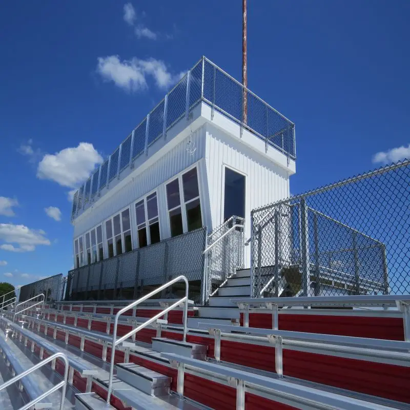 2022 outdoor metal grandstand bleachers plastic seats stadium chairs indoor basketball bleacher seating for sports