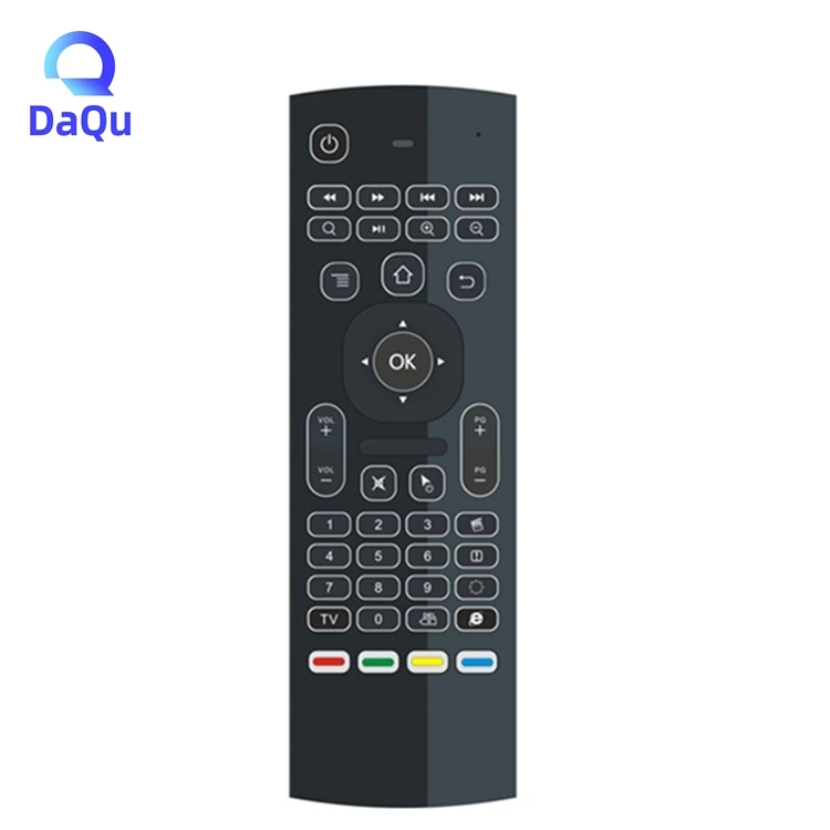MX3 Backlit Mini Keyboard 2.4GHz Wireless Air Mouse USB Dongle Receiver Gyro Sensor Universal Remote Control For TV BOX In Stock