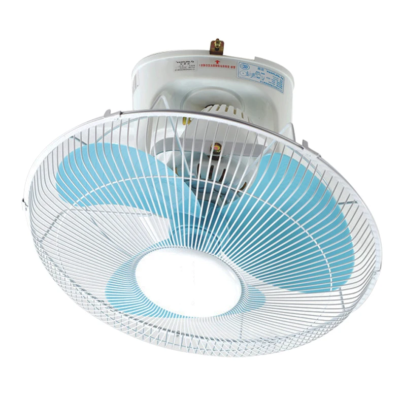 Tuoqiu Best Quality Classroom Electric Wall Fan Plastic Blade 360 Degrees Oscillating Orbit Ceiling Fan