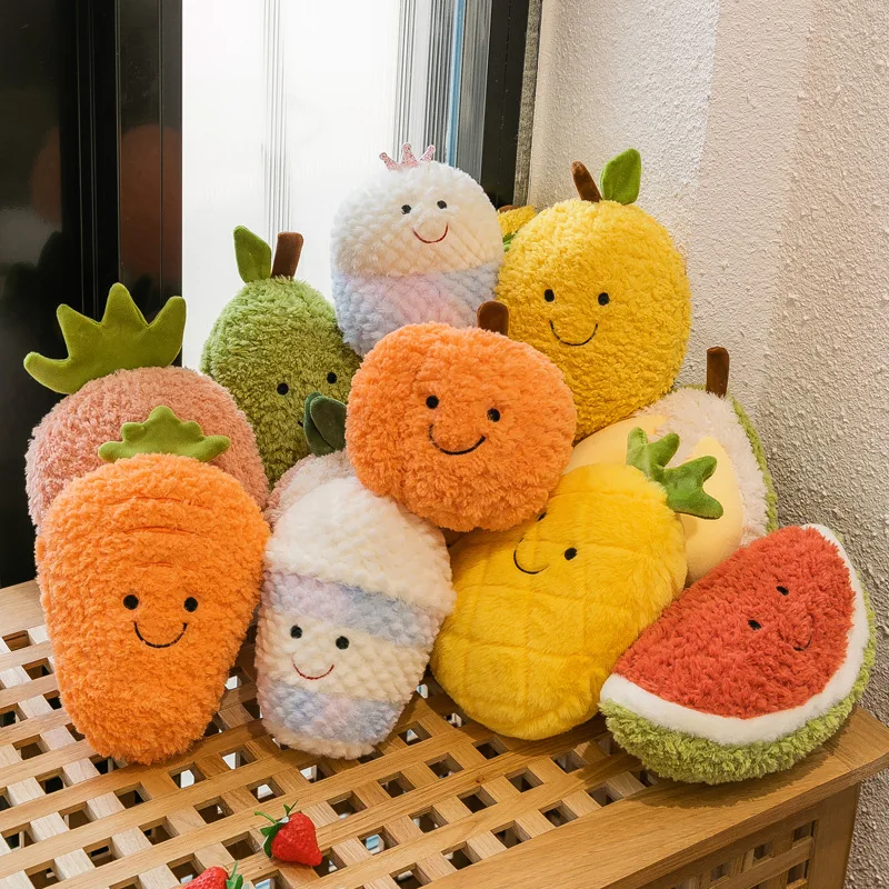 Fruit Plush Toy Simulation Wedding Sprinkling Cute Doll Mini 8 Inch Claw Machine Doll Stuffed Plush Toys