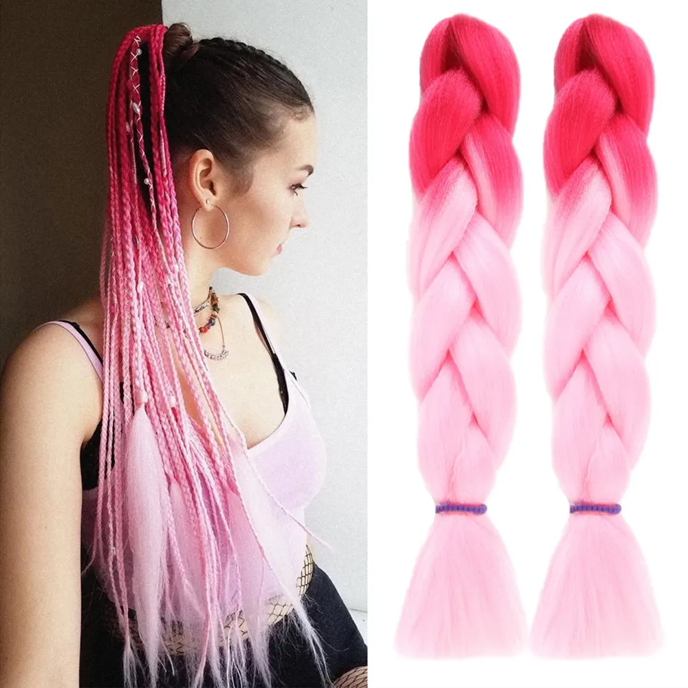 wholesale natural african bone straight expression ombre jumbo hair braid extension xpression prestretch synthetic braiding hair