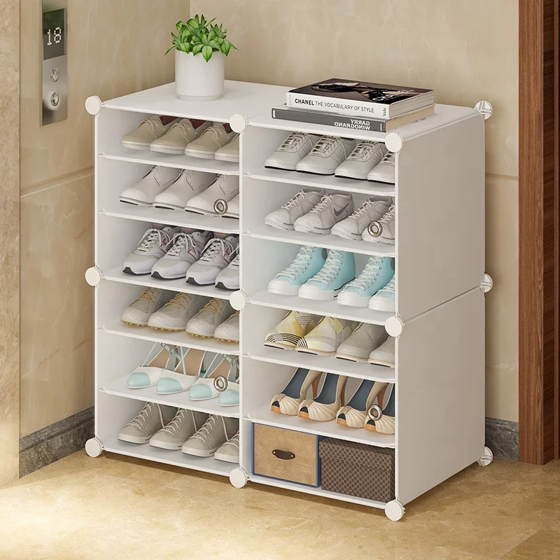 New trends plastic shoe rack oranizers hot selling zapateras de plastico adjustable shoe display racks