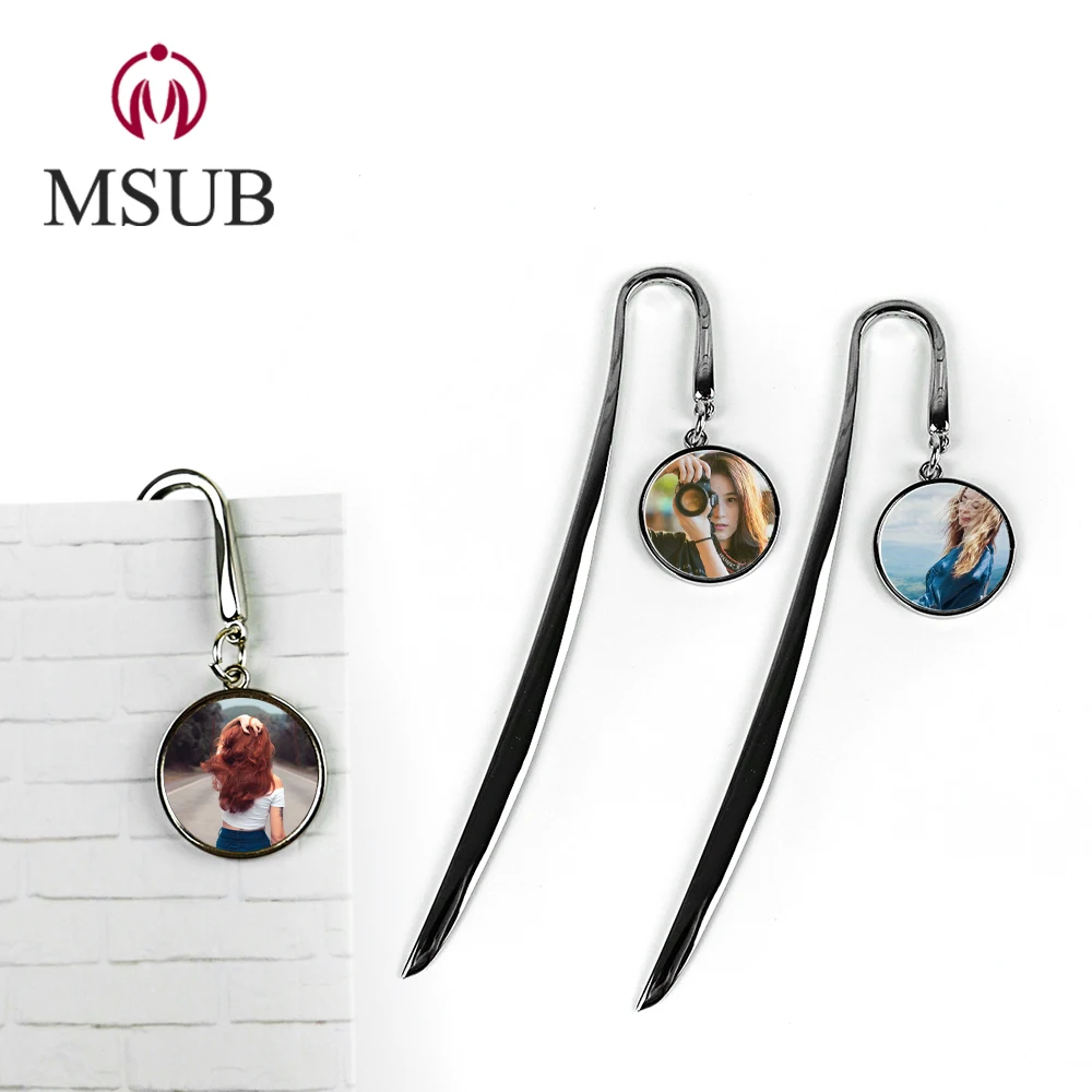 
sublimation aluminum high quality customized metal bookmark 