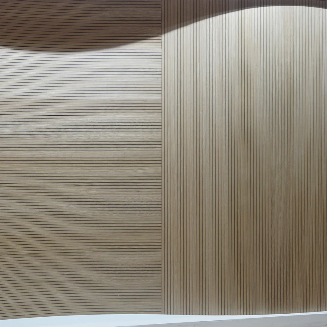 KASARO Flexible Soundproof Akupanel Board Modern Style Acoustic Panels Curved Wood Slat Acoustic