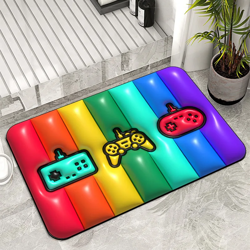 2022 New Design Full Color Custom Size Chair Mat Rubber Floor Mats Waterproof Computer Gaming Carpet Hardwood Chair Mat