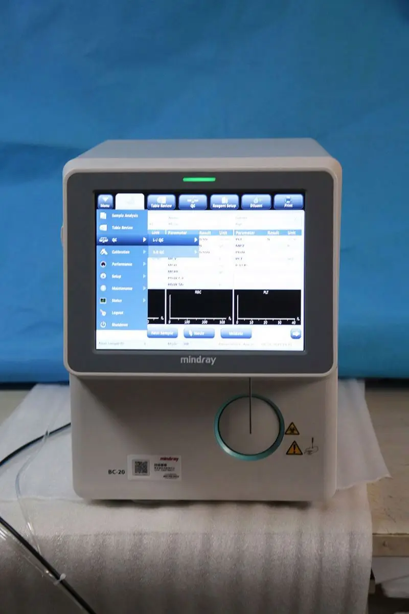 Bc-20 автомобильный гематологический анализатор Mindray 3 Diff Bc20 Bc-20s Cbc Wbc крови
