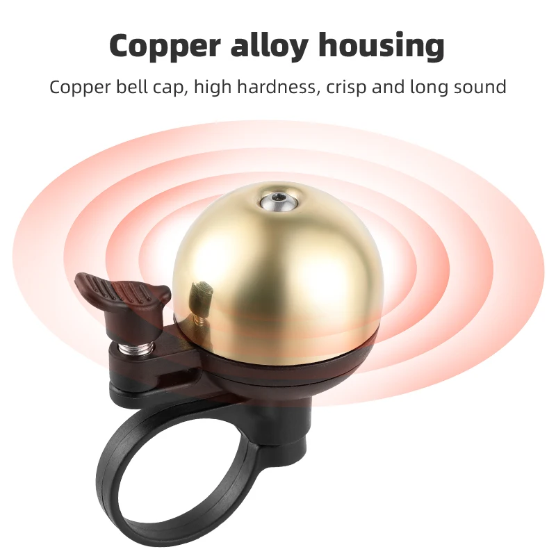 airtag fahrrad klingel bike ring bell sounds loud copper cap bike bell anti theft classic bicycle bell