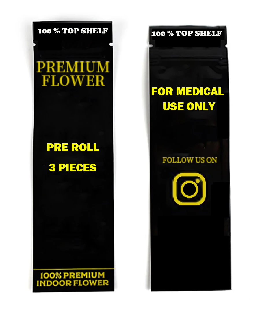 
China made smell proof Cigar bag tobacco packaging plastic zip lock bags with logo preroll packaging bag 