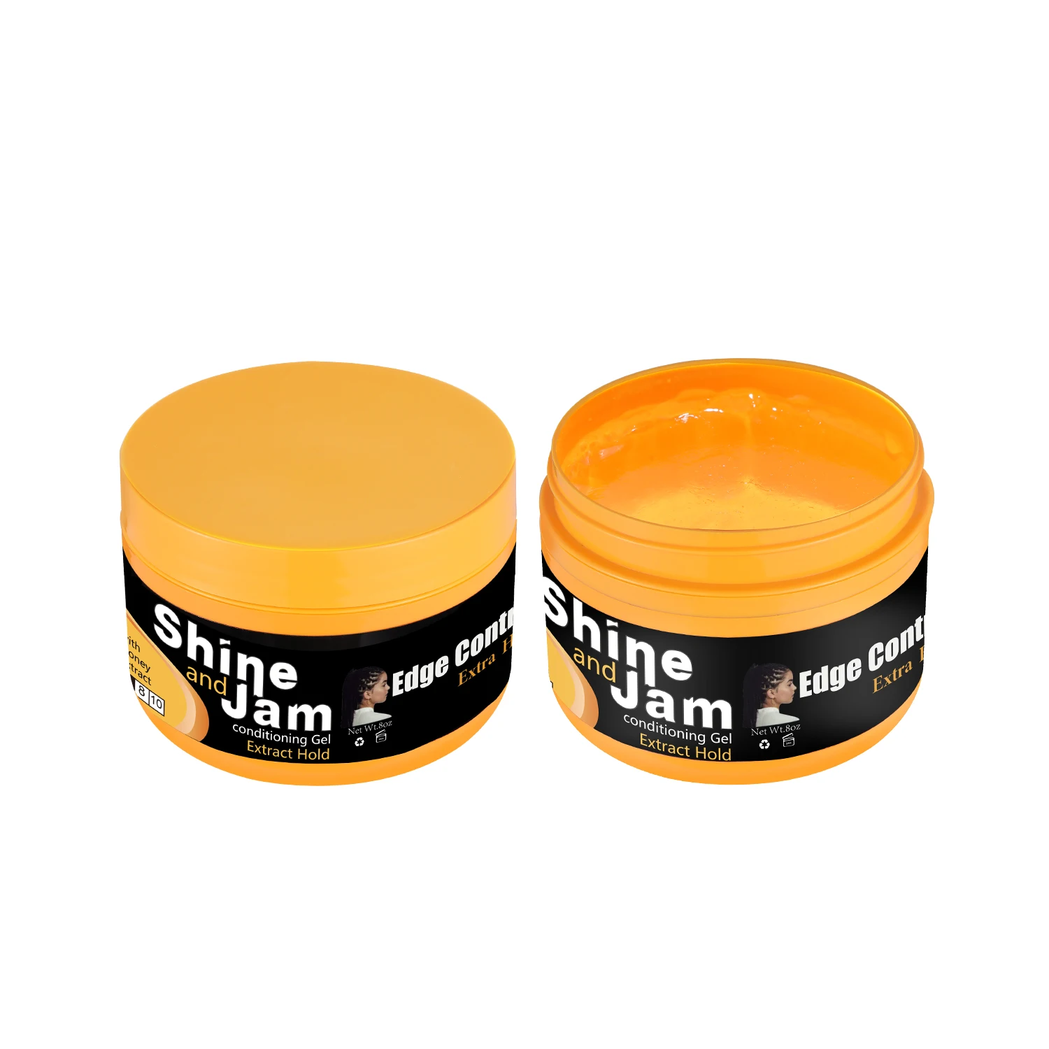 No Residue Braiding Jam Extra Hold wholesale Hair Edge Control Strong Hold Wax Hair Edge Control Gel Shine And Jam Gel OEM/ODM