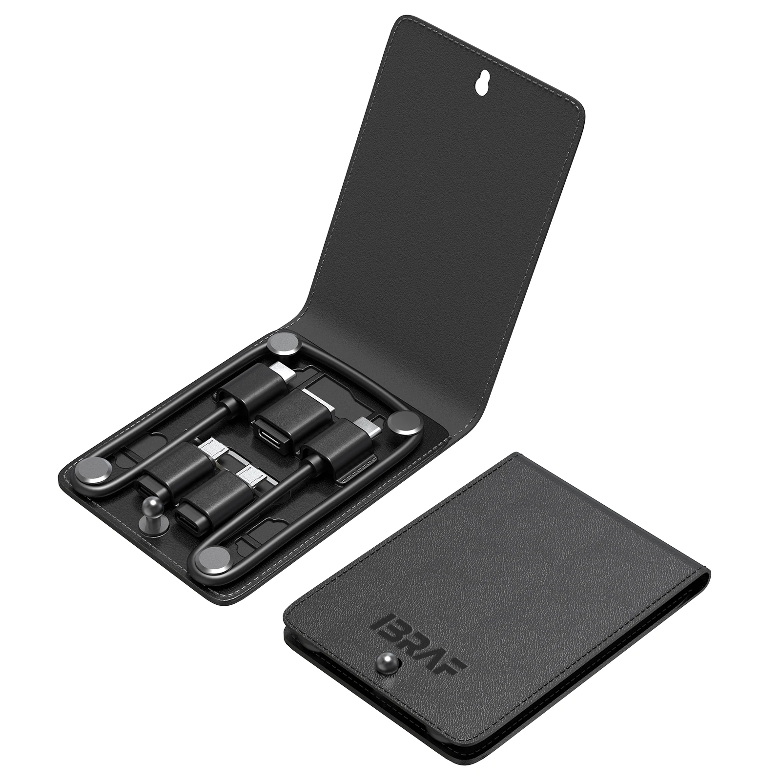 Tech Gadgets ODM 2 In 1 Data Cable Organizer Eject Pin USB Adapter Sim Card Credit Card Storage Pouch Cable Organizer Mini Gift