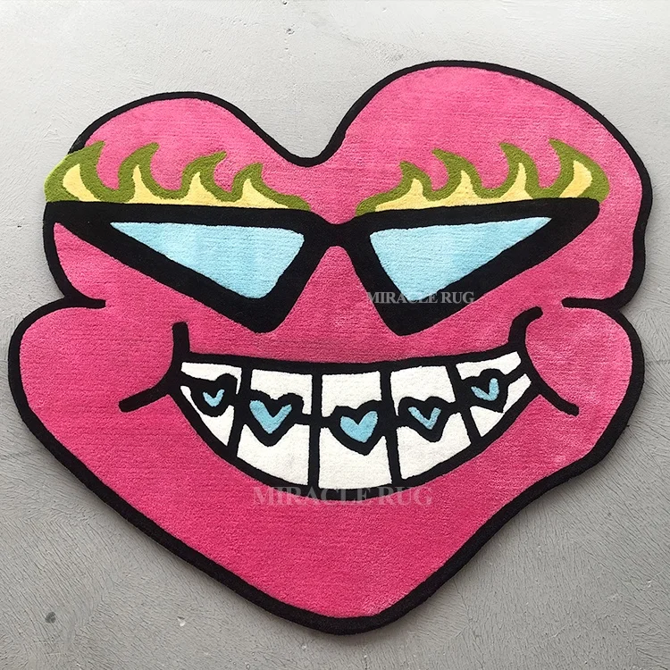 Custom Shape Handmade Rug Customized Letter Rugs Custom Design Carpet