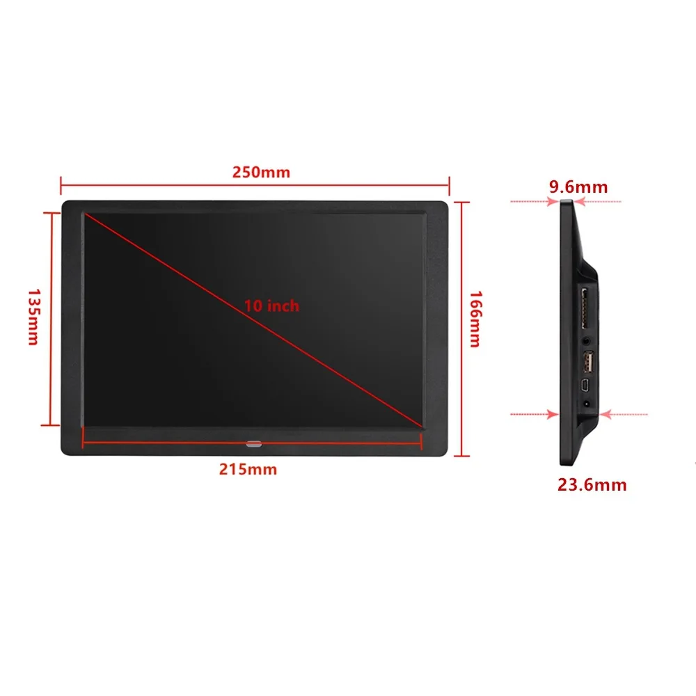 Digital Frame 10 Inch Picture Video LCD Frames With Remote Control