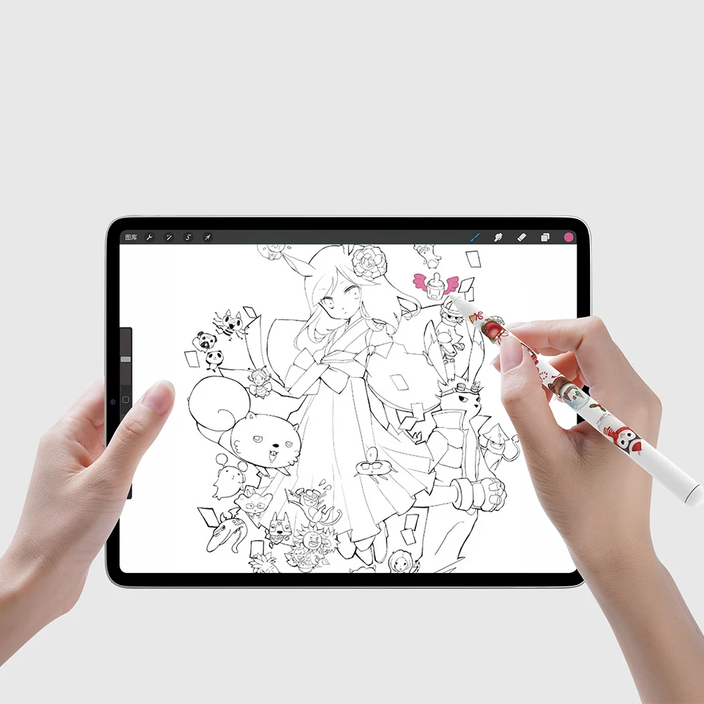 Christmas Design Custom Type C Fast USB Charge Stylus Pen For Ipad tablets