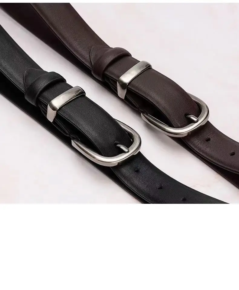 Custom Men Kids 1.1in Width Pu Leather Uniform Dress School Tie and Belts