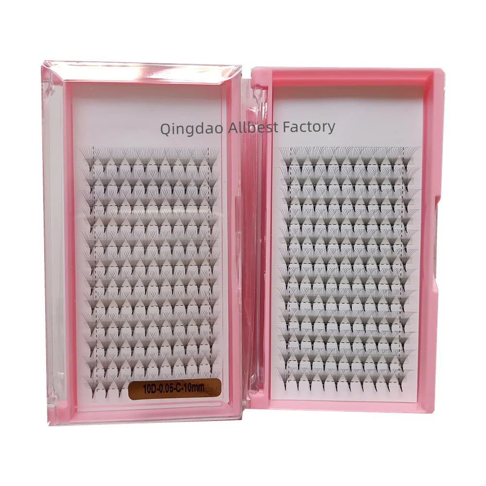 Wholesale price qingdao eyelashes own brand lashes 2D 3D 4D 5D 6DJ B C D premade fans 0.07 0.10 0.15 premade eyelash extensions